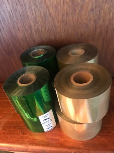 Wholesale Lot 8 Rolls Hot Stamping Machine Foil 400’ Sparkle Foil R W Grauert