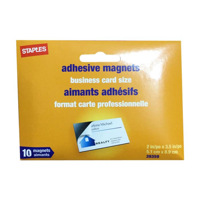 Self Adhesive Magnets 10 Business Card 2x3.5