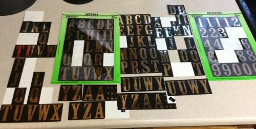 Hy Ko Self Stick Gold Alphabet 2” And 4” Numbers  Crafts And Signs