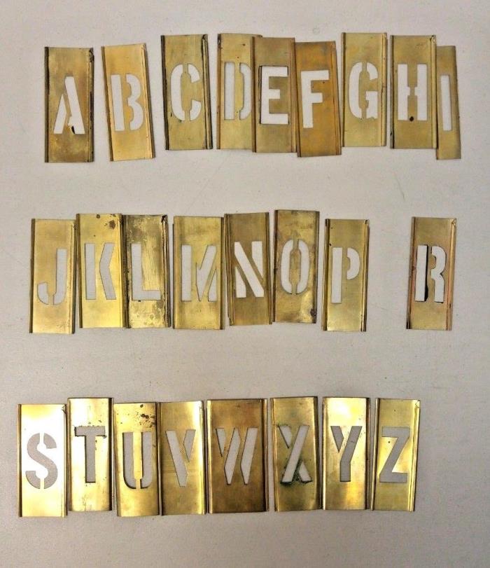 Vintage Reese's Adjustable Brass Stencils 4