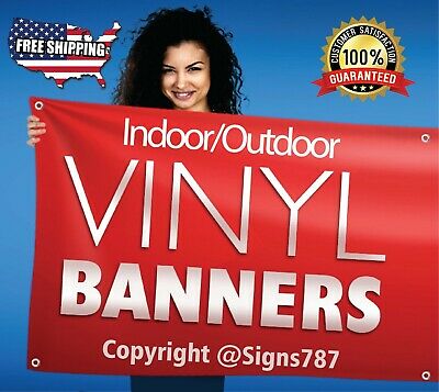 5' x 12' Custom Vinyl Banner 13oz Full Color - Free Design Included TGH