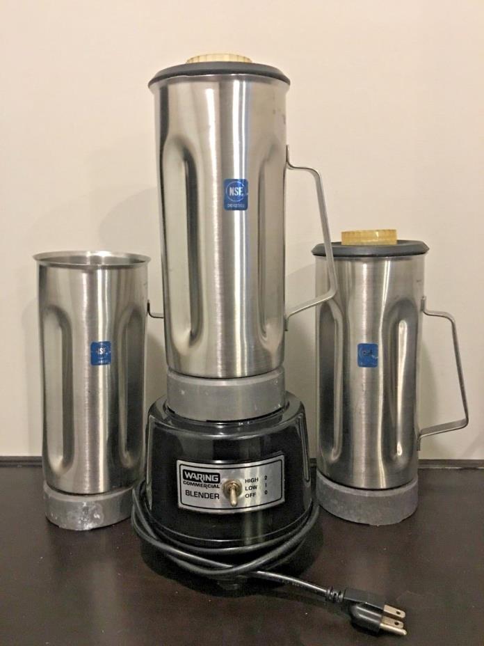 Waring Commerical Blender with 2 extra 64oz Canisters