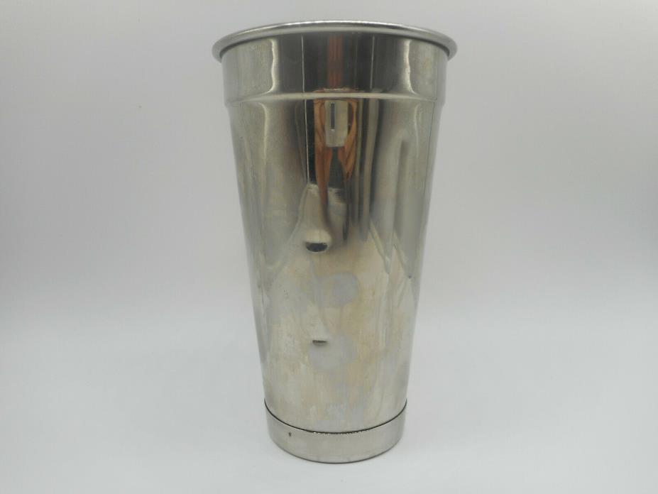 Vintage Hamilton Beach Milkshake Cup Stainless Steel Malt Mixer Soda Replacement