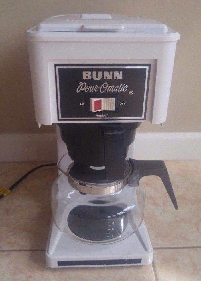 Bunn Coffee Maker Pour-omatic White Excellent Condition