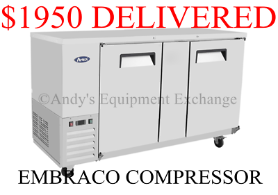 Back Bar Beer Soda Beverage Cooler Refrigerator < under 6 feet 2-Doors 68