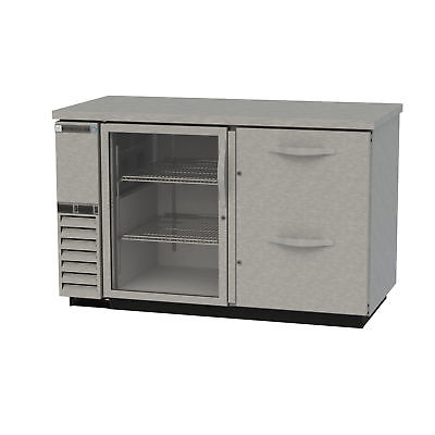 Beverage Air DZD58G-1-S-2 Dual Zone Beer & Wine Refrigerated Back Bar Cabinet