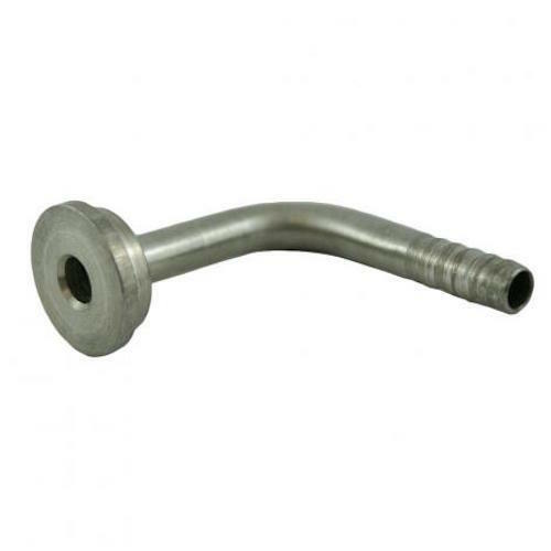 Stainless Steel 90° Barbed Tail Piece 3/16