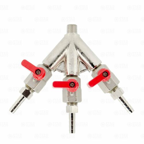 3 way Co2 Splitter with 3/8