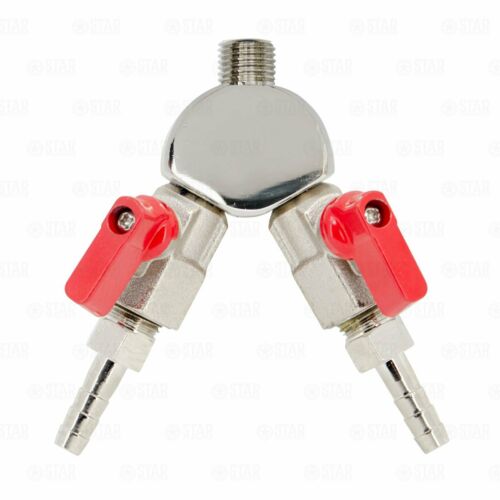 2 way Co2 Splitter with 3/8