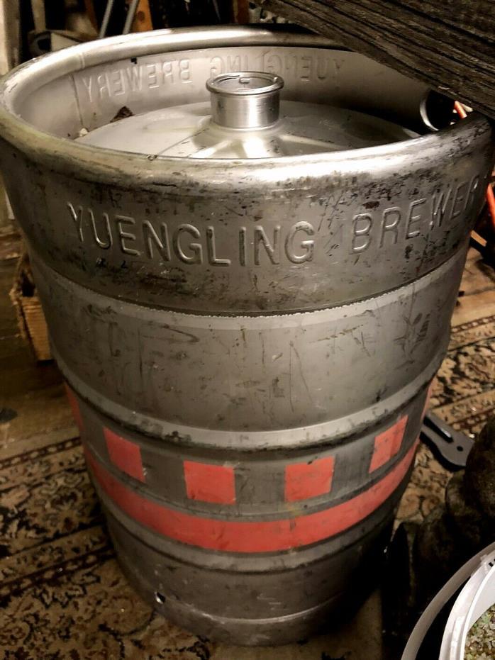 Yuengling Brewery Beer Keg Barrel Empty - Stainless Steel