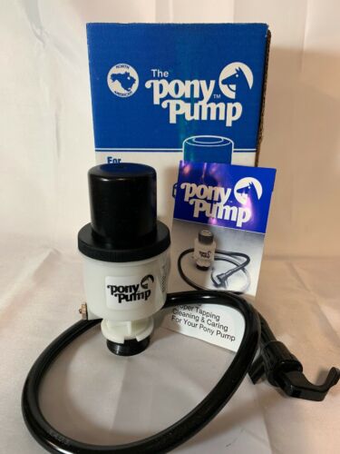 The Pony Pump Keg Tap For Dispensing Draft Beer with Box & Manual