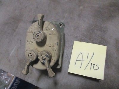 Used 3-Lever Light Switch, Untested, 24v Military Vehicle, Nice Used