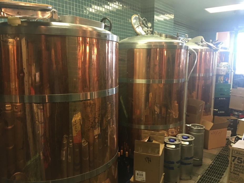 Cask 5000 Litre Brewing System with 5 Copper Tanks