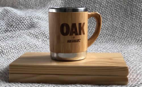 Absolute Vodka Promotional Oak Mug