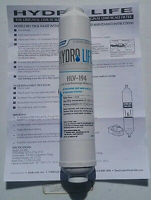 Hydro Life Model HLV-194 Hot/Cold Beverage Inline Water Filter