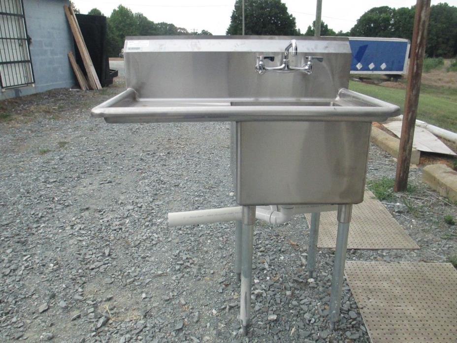 One compartment stainless steel prep (Salad)   sink