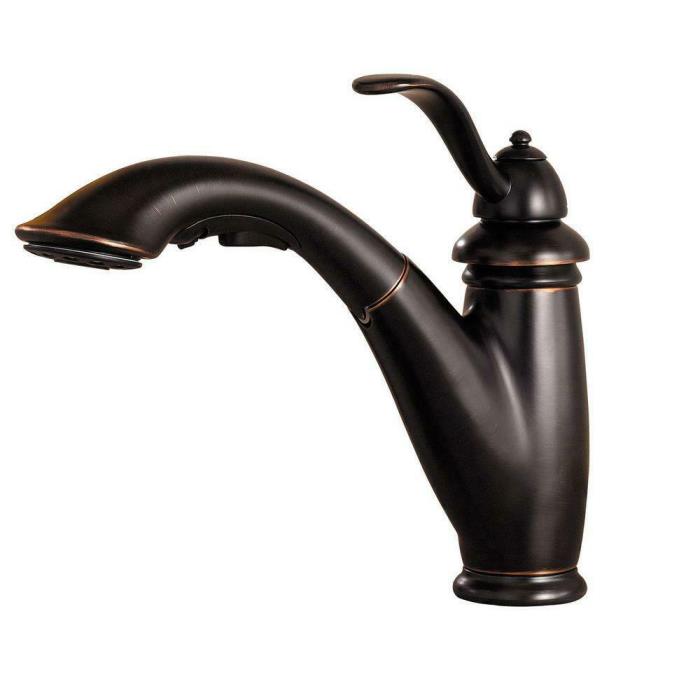Pfister LG5327YY Marielle 1-Handle Pull-Out Kitchen Faucet in Tuscan Bronze