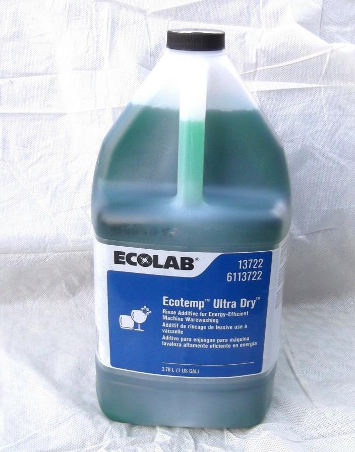 Ecolab Ecotemp Ultra Dry Rinse Additive Machine WareWashing 1 gal