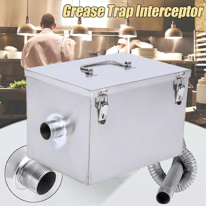 High-quality 8LB 5GPM Gallons Per Minute Grease Trap Stainless Steel Interceptor