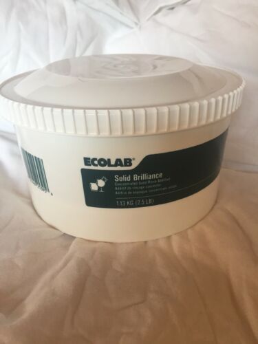 Ecolab Concentrated Solid Brilliance Rinse Additive Brand New