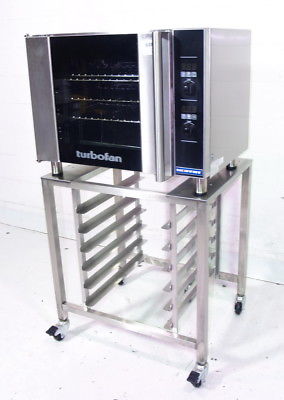 Used Moffat E31D4/SK2731U Electric Convection Oven Half Size 4 Pan w/ Mobile