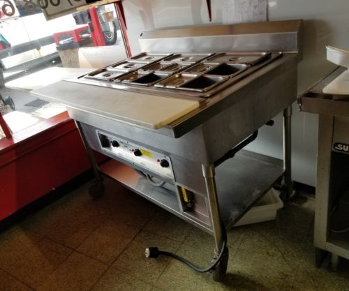 3 bay steam table