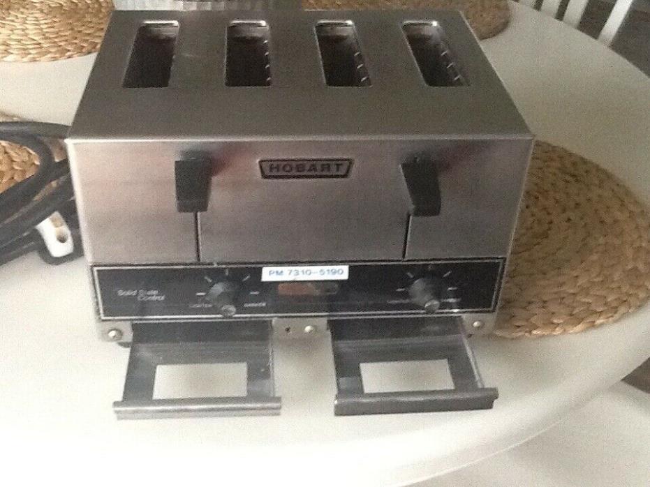 Hobart toaster et27 four slice commercial 208 volt tested working