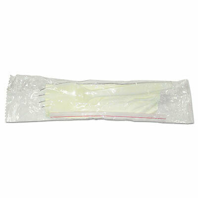 Wrapped Cutlery Kit, Spork/Straw/Napkin, 5.25