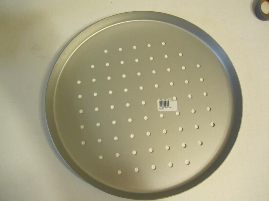 Stainless Steel 12 inch Pizza Pan 3/4 inch Deep, Perforated- DD12PP