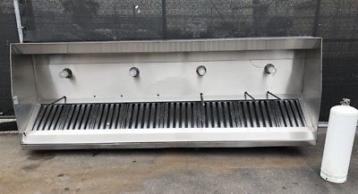 12' Type 1 Exhaust Hood Captive Aire Stainless Grease Vent NSF #8813 144