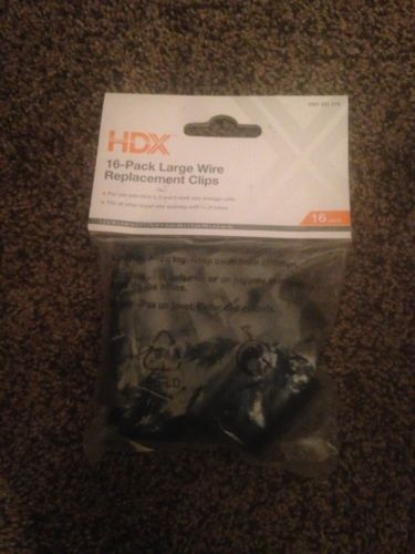HDX 16-PACK LARGE WIRE REPLACEMENT CLIPS