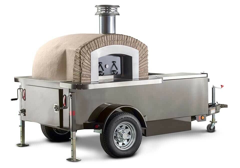 wood fired pizza concession trailer