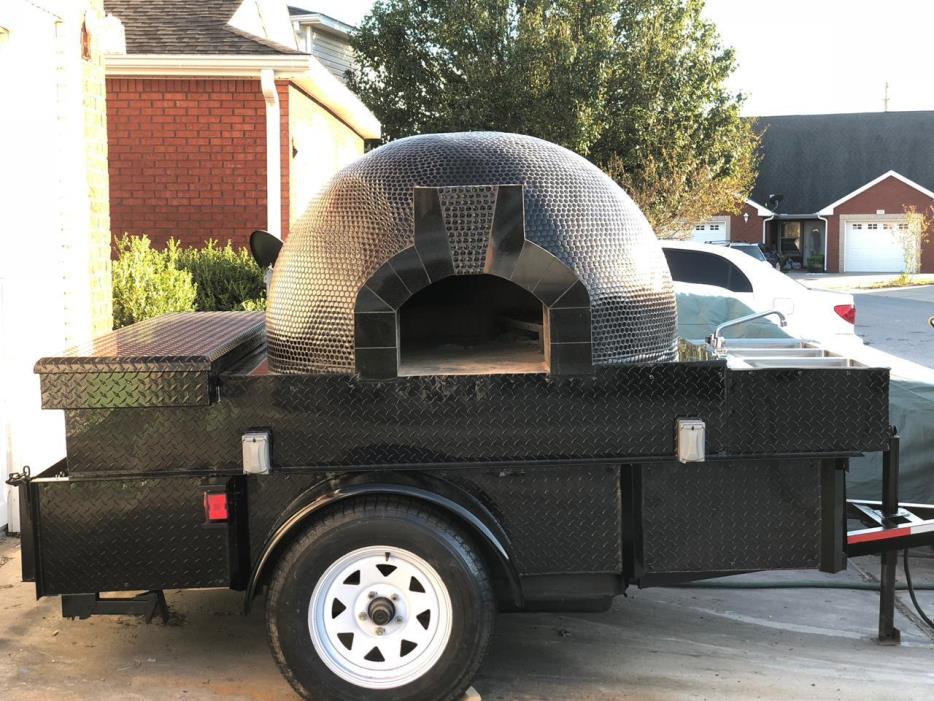 Wood Fire Pizza Oven Food Trailer Truck Mobile Concession