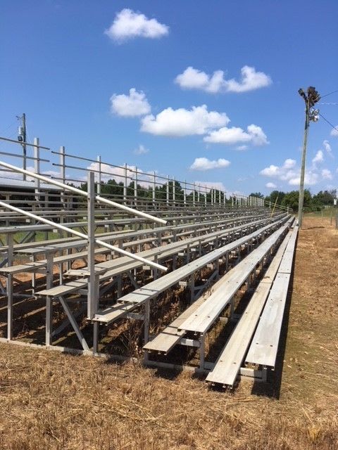 Used Bleachers Aluminum gently used once a year 30 sections