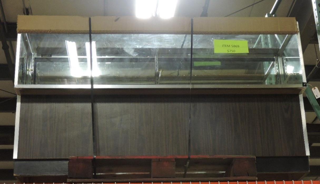 6' Commercial Dry Display Case No Lights