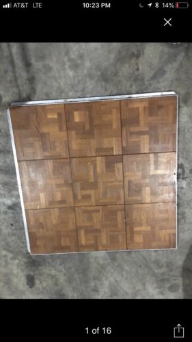 150 pieces portable hardwood dance floor with edges