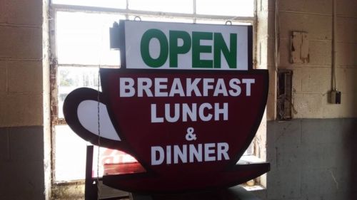 LED Lighted Coffee Restaurant Sign Cafe