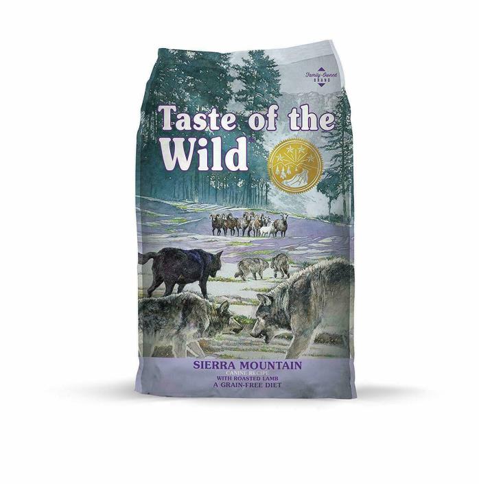Taste of the Wild Sierra Mountain Grain-Free Dry Dog Food - 28lb NEW SEALED