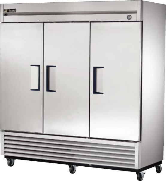 True 3 Solid Door Reach in Refrigerator T-72, Good Condition (Local Pickup only)
