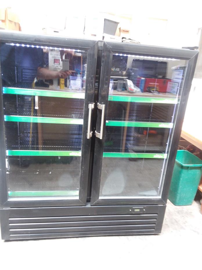SG Solutions Two Swing Glass Door Merchandiser Cooler Refrigerator LED