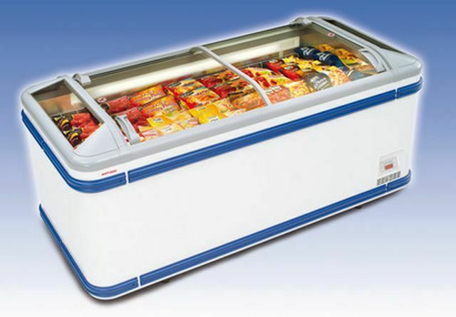 AHT MALTA 185 Commercial Ice Cream Display Chest Freezer with Sliding Glass Top