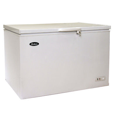 Atosa MWF9010 9.6 cu ft Solid Top Chest Freezer w/ White Coated Exterior