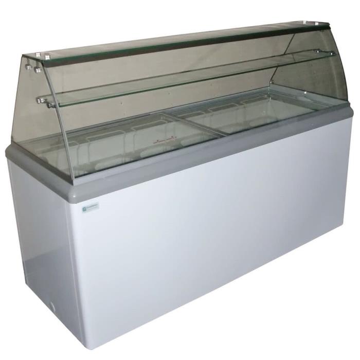 Commercial Ice Cream Dipping Cabinet, w/LED [Excellence HBD-12]