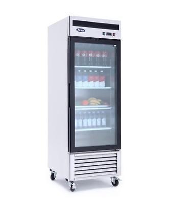 Atosa MCF8705 One Glass Door Refrigerator, Bottom Mount Compressor