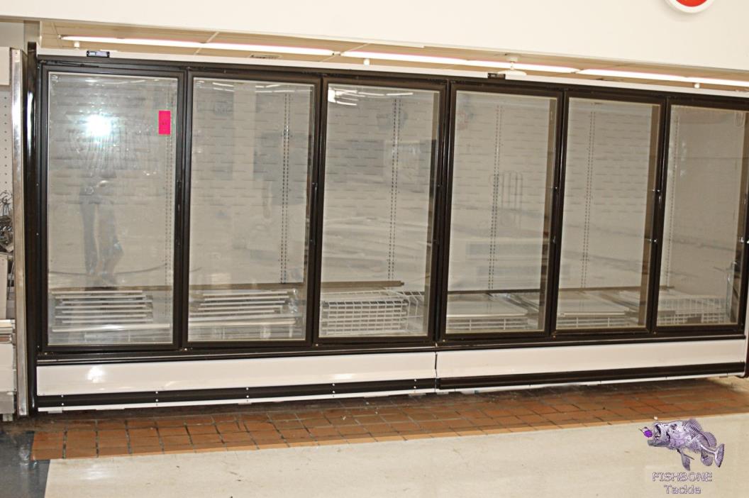 Industrial Heatcraft 6 Glass door Reach-In Display Refrigerator and Freezer