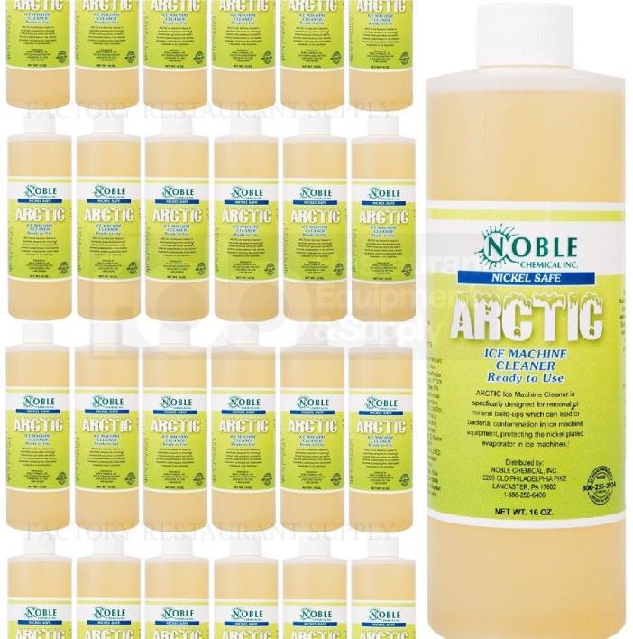 24 PACK Noble Arctic Ice Machine Cleaner Nickel Safe 16 oz Ready to Use CASE NEW