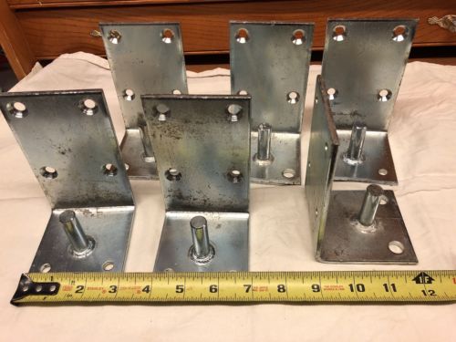 Auction Closes Dec 30. Six Eliason Swing-Door Bottom Pin Assembly brackets