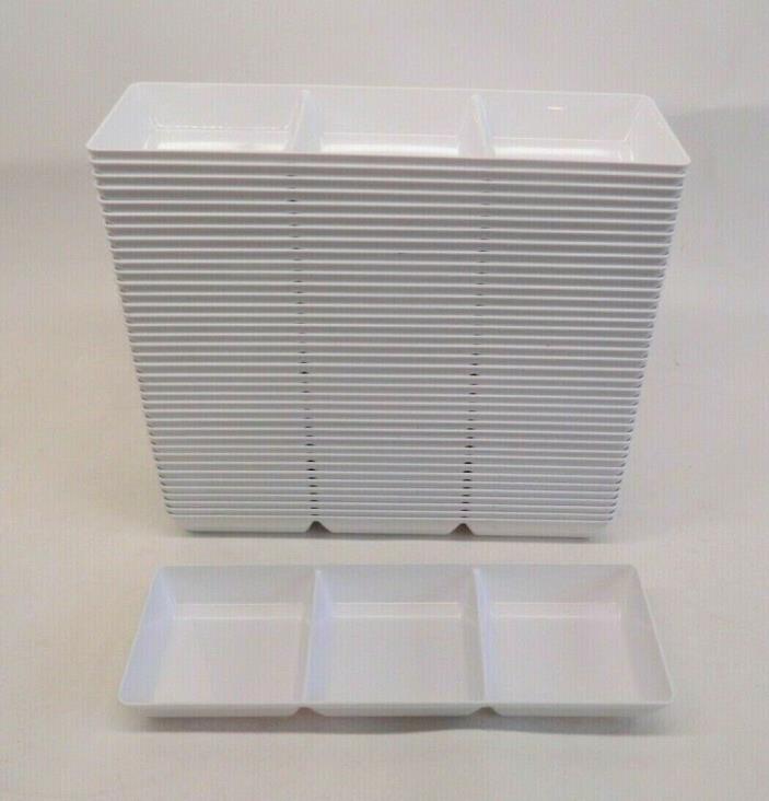 Lot of 39 Plastic Candy Trays 3 Compartment Divider Sectional 15