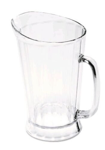 X6 Rubbermaid 3334 60 OZ. Clear Plastic Bouncer Pitcher USED