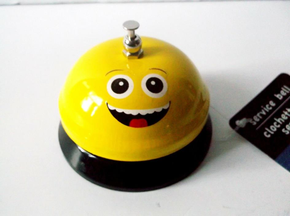 EMOJI Smiling Face Desktop/Counter/Hotel Service Bell # 1 - Yellow